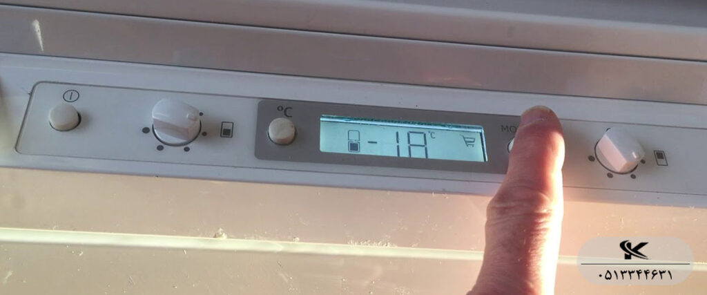 آموزش تصویری تنظیم دمای یخچال سامسونگ از طریق پنل کنترل داخلی و دکمه Mode