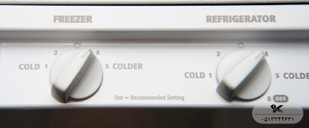 آموزش تصویری تنظیم دمای یخچال سامسونگ قدیمی و نحوه استفاده از ولوم چرخشی برای سرمایش بیشتر