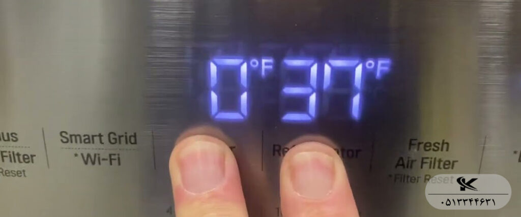 آموزش تصویری تنظیم دمای یخچال سامسونگ هوشمند