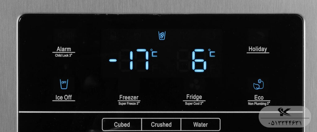 تنظیم دمای یخچال سامسونگ ساید بای ساید و استفاده از حالت Eco